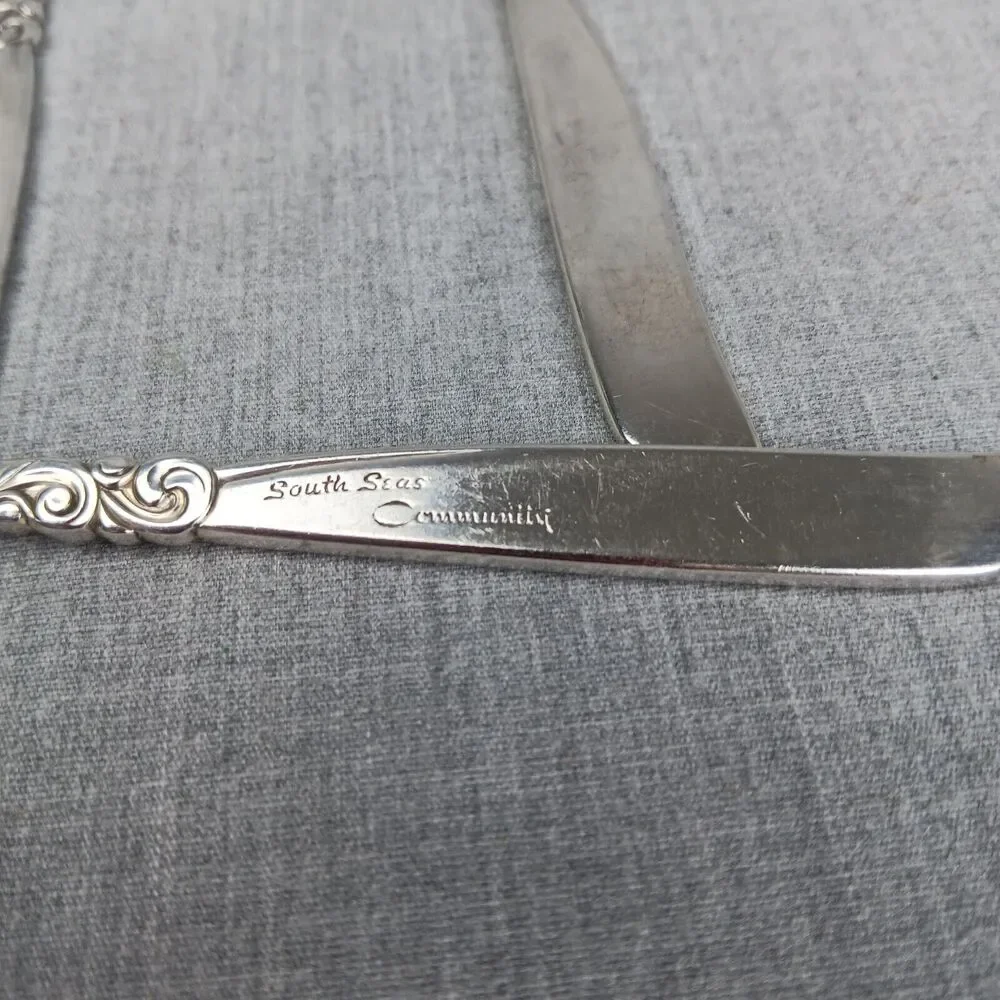 Community South Seas 3 Small Spreading Knifes Mid Century Modern Replacements